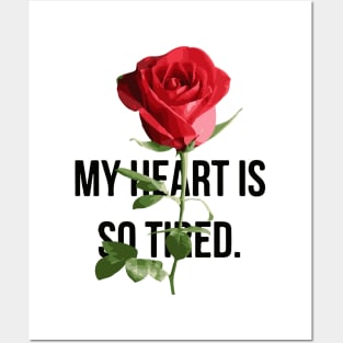 Heart Rose Posters and Art